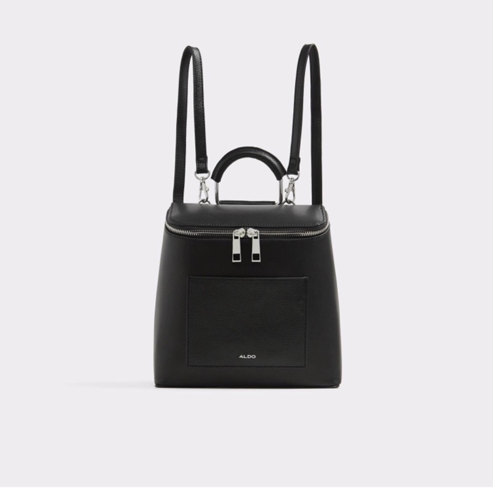 Aldo black leather book bag hand bad